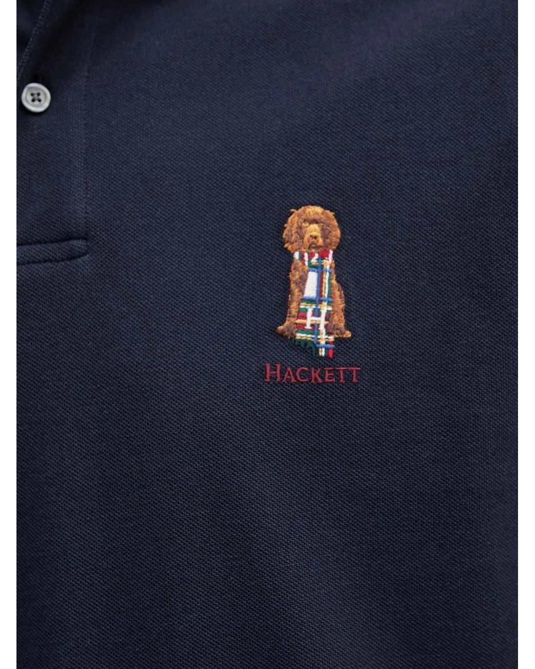 Polo En Coton Hackett pour homme en coloris Blue
