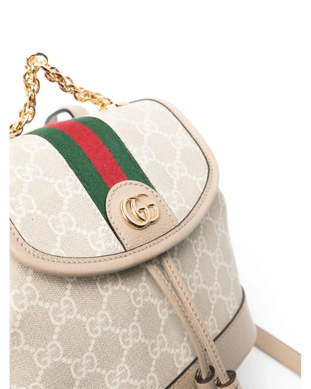 Gucci White Mini Ophidia Rucksack