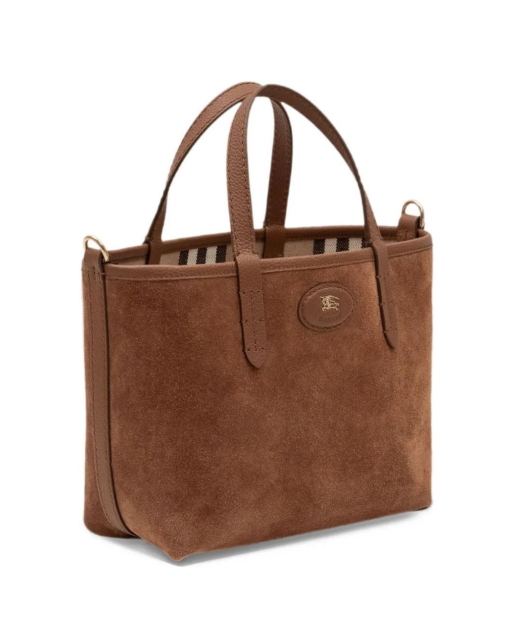 Burberry Brown Reversible Suede Tote Bag
