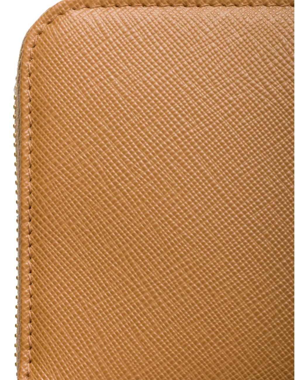 Prada Natural Large Saffiano Leather Wallet