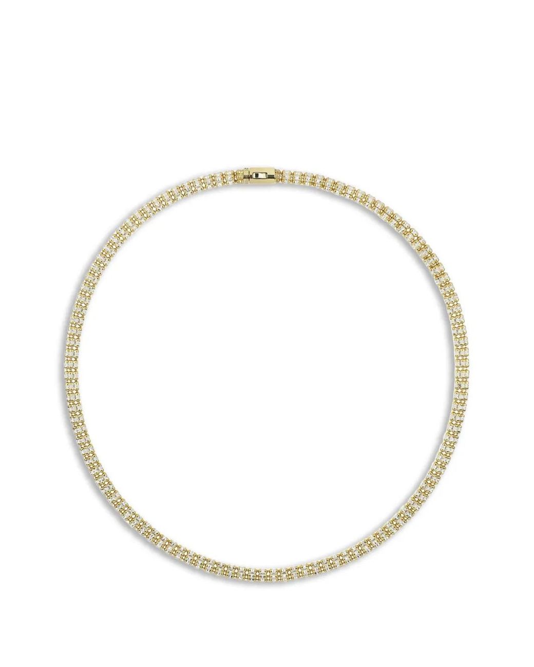 Desmo White Infinity Round Halskette Mit Perlen