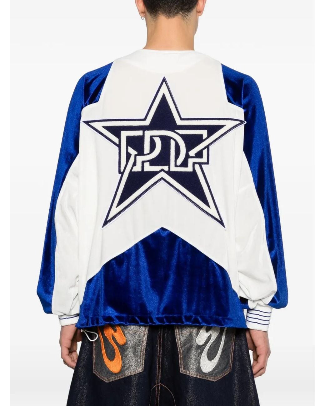 PDF Blue Zipped Jacket for men