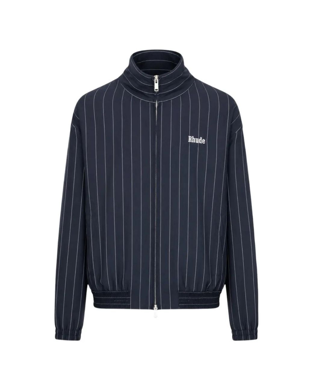 Rhude Blue Volume Pinstripe Track Jacket for men