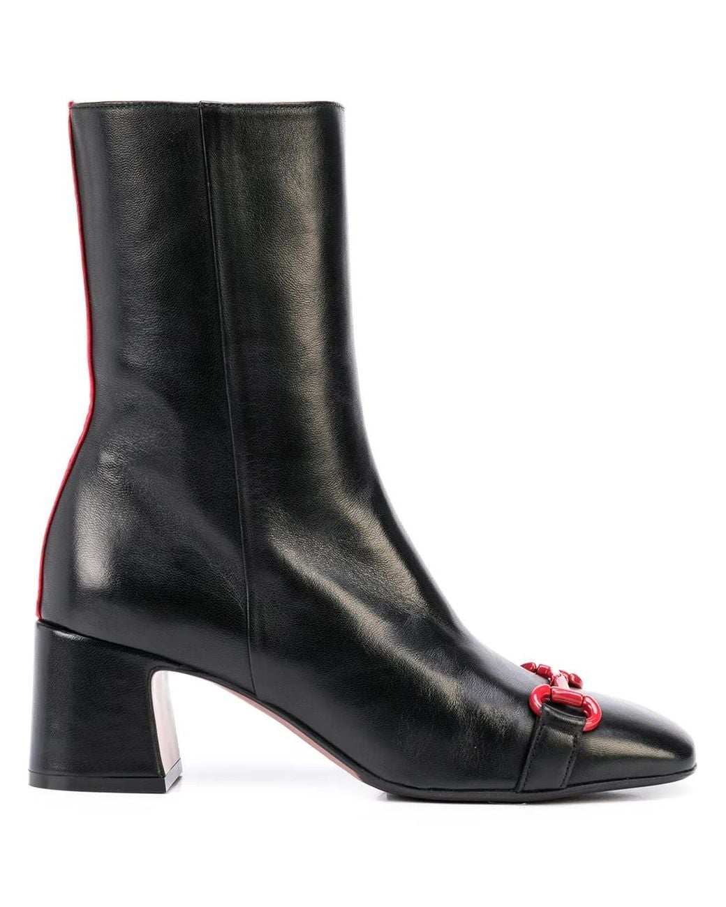 Madison Maison Black Horsebit Leather Boots