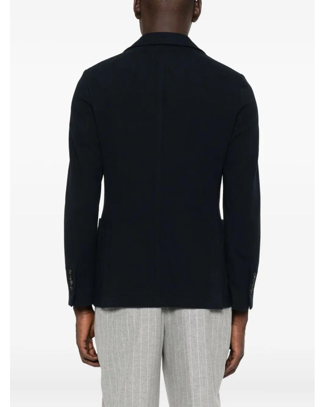 Circolo 1901 Blue Two-Button Patch-Pocket Blazer for men