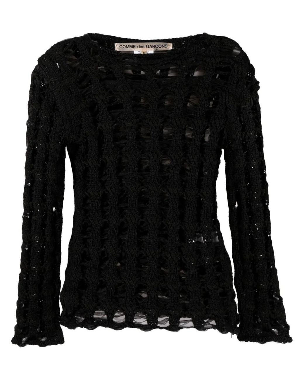Comme des Garçons Black Printed Sweater