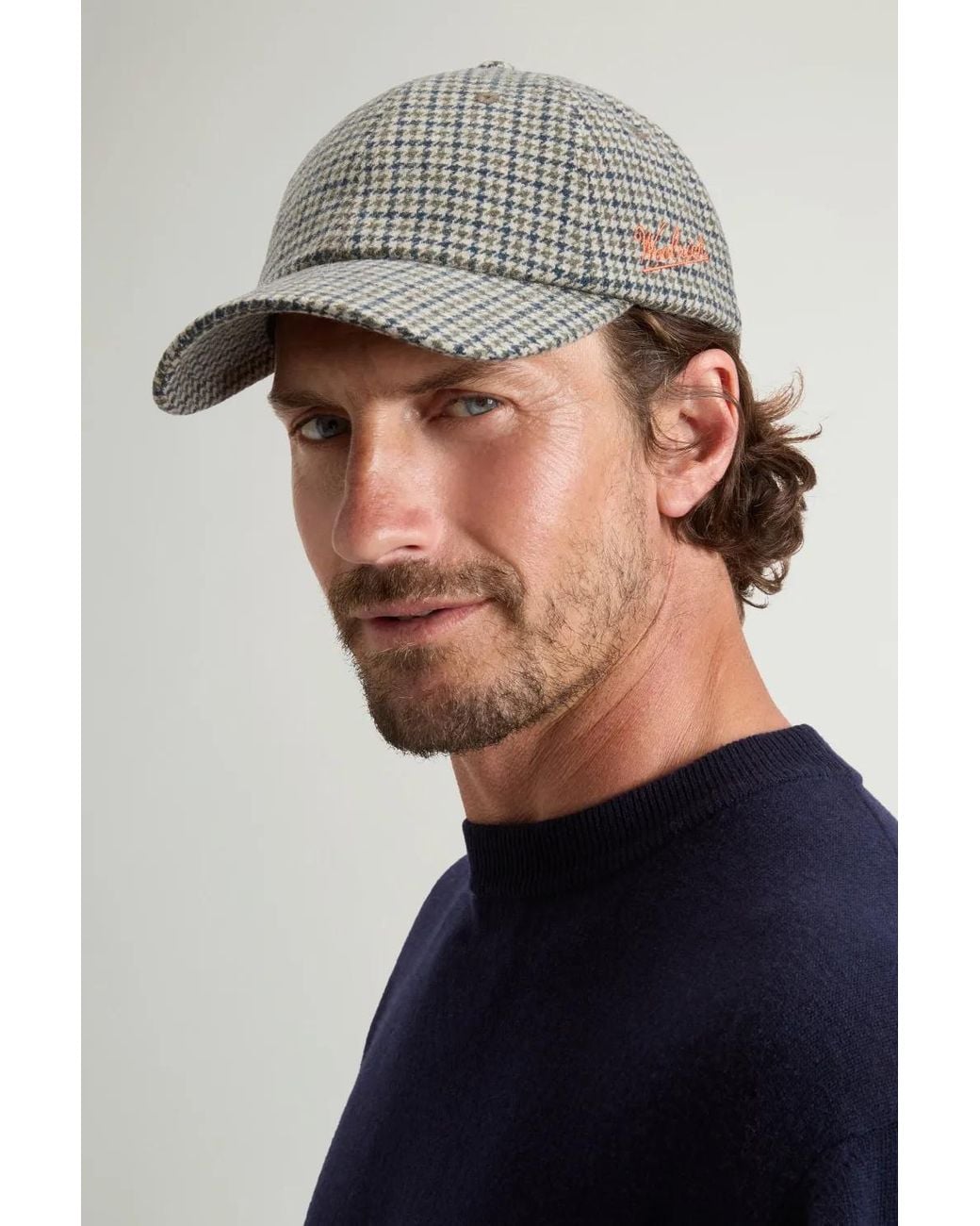 Woolrich Baseballkappe Mit Karomuster in Gray für Herren