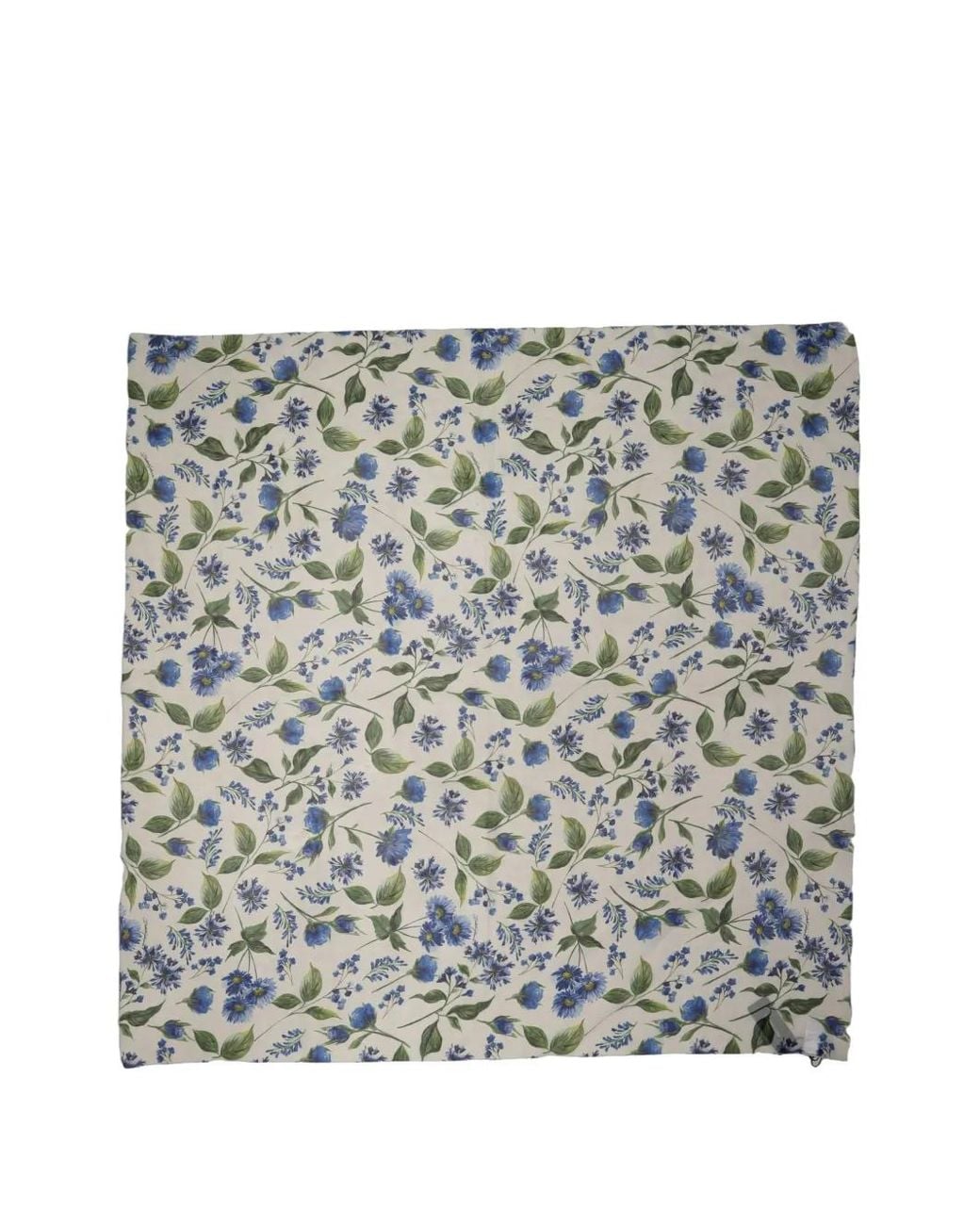 Dolce & Gabbana Gray Floral Square Foulard Scarf