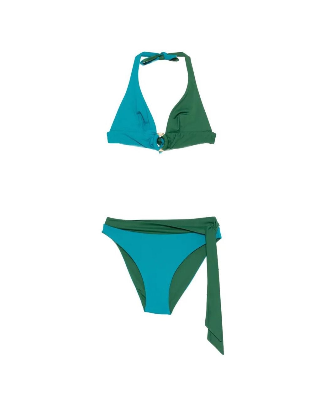 Fisico Blue Ring Detail Tie Beachwear