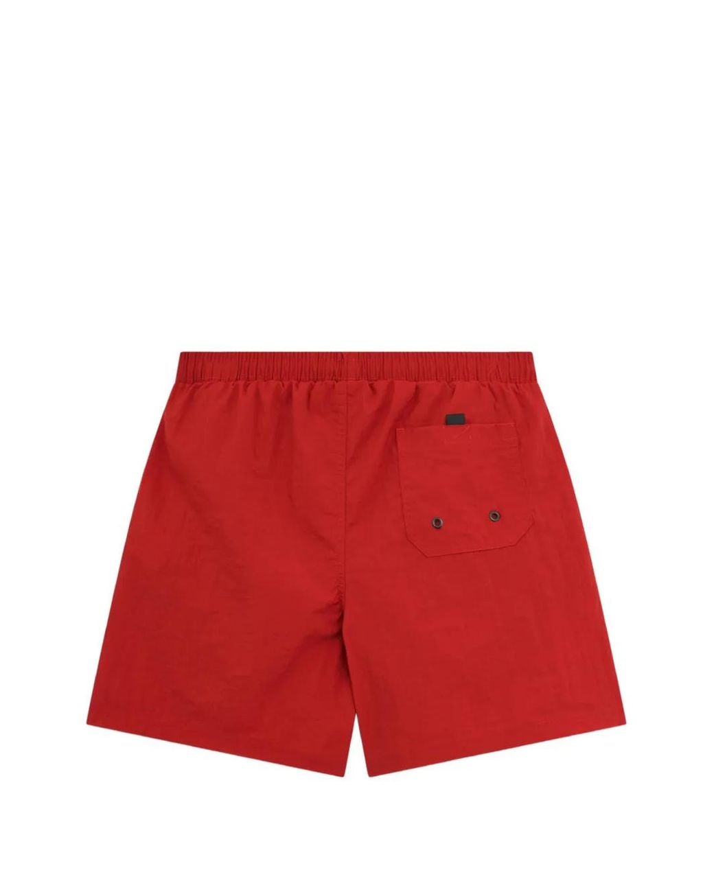 Aspesi Red Drawstring Swim Shorts for men