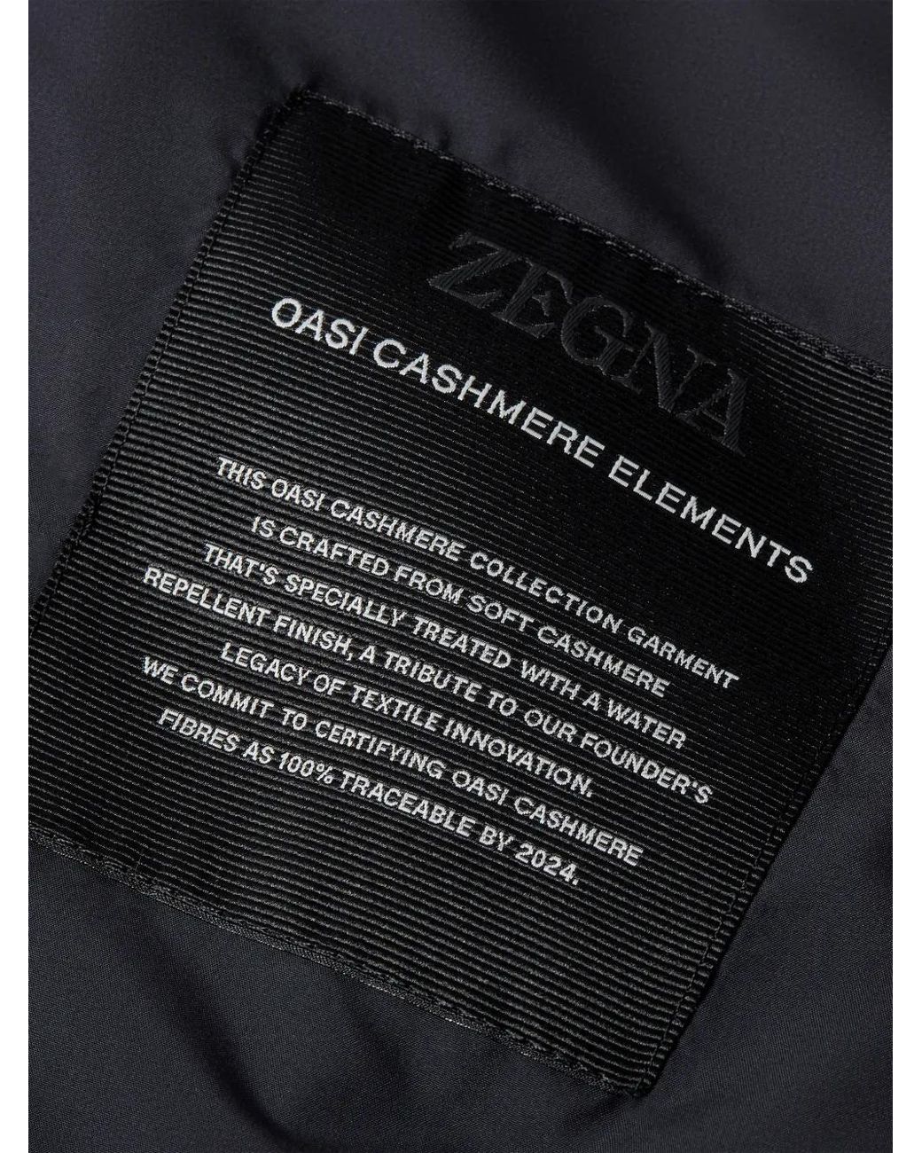 Zegna Black Oasi Cashmere-Elements Bomber Jacket for men