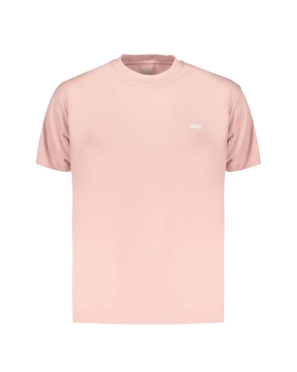 Vans Pink Logo-Print T-Shirt for men