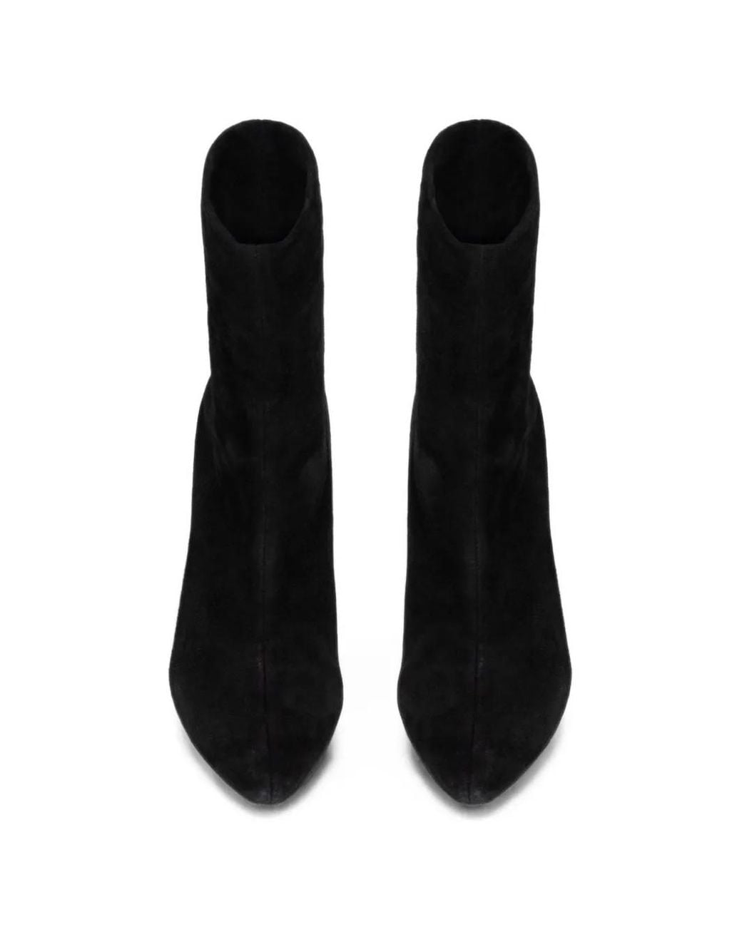 Victoria Beckham Black Harlow Stretch Suede Boots