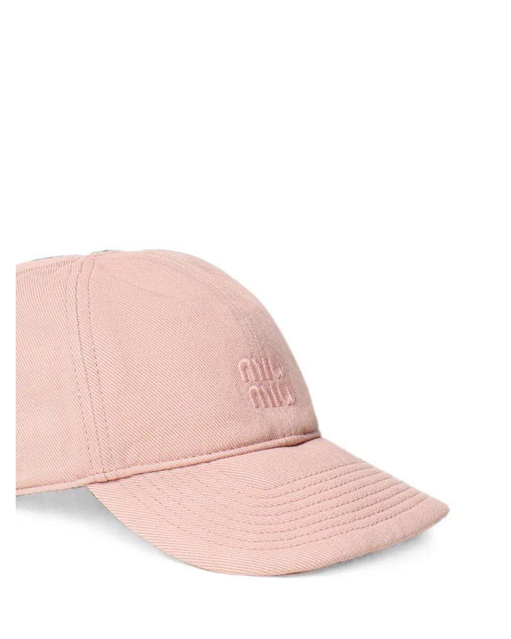 Cappello Da Baseball Drill di Miu Miu in Pink