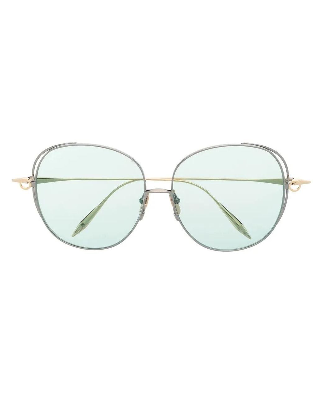 Dita Eyewear Blue Arohz Oversize Round-Frame Sunglasses