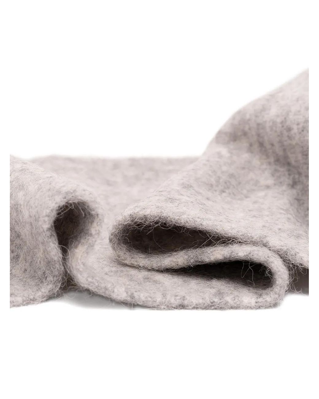 Patrizia Pepe Gray Fly-Motif Wool Scarf