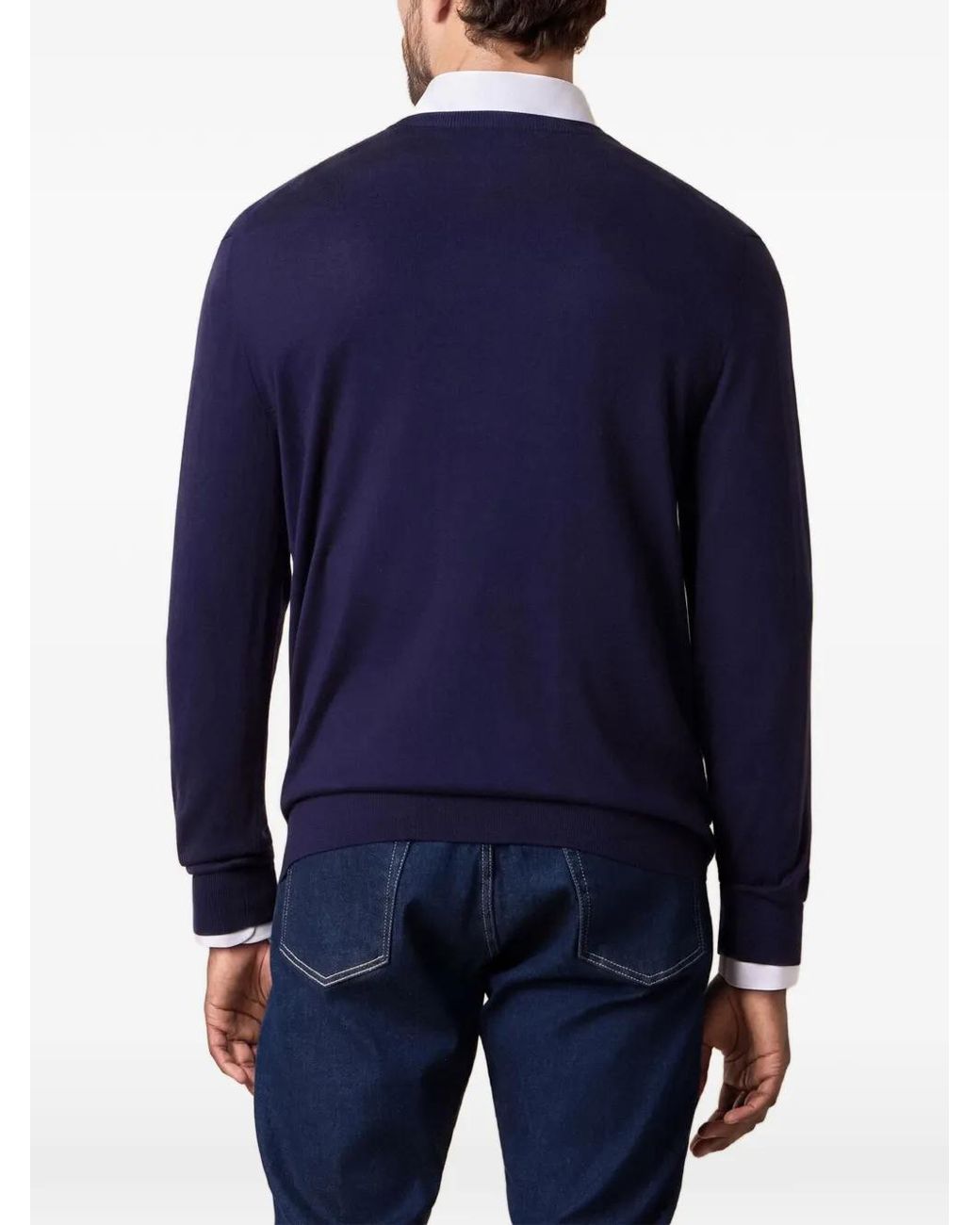 Brooks Brothers Blue Pull À Col Rond for men