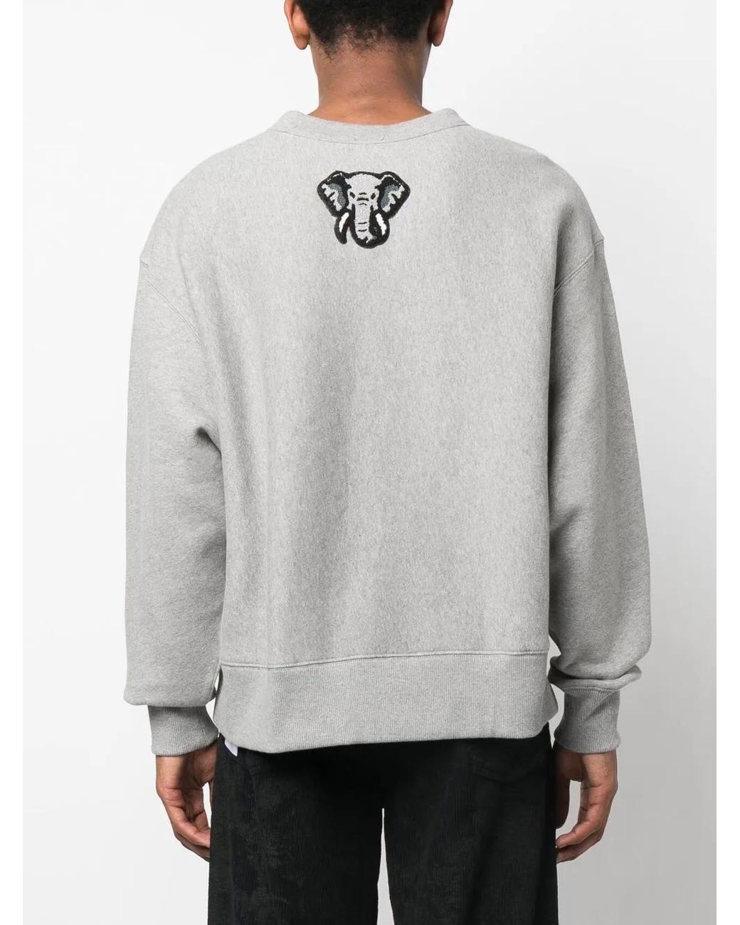 KENZO Sweater Met Logopatch in het Gray voor heren
