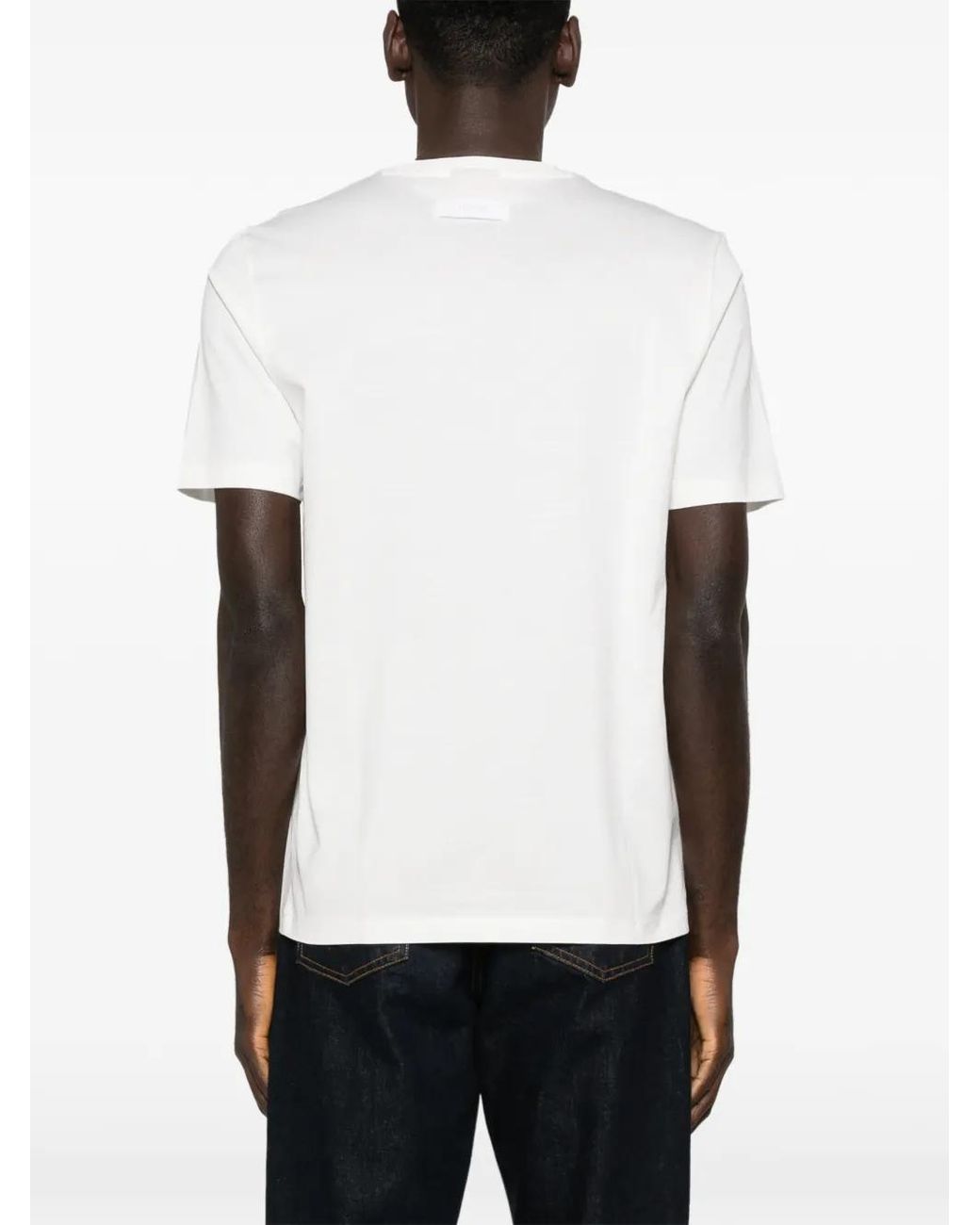 HUGO White Short-Sleeve T-Shirt for men