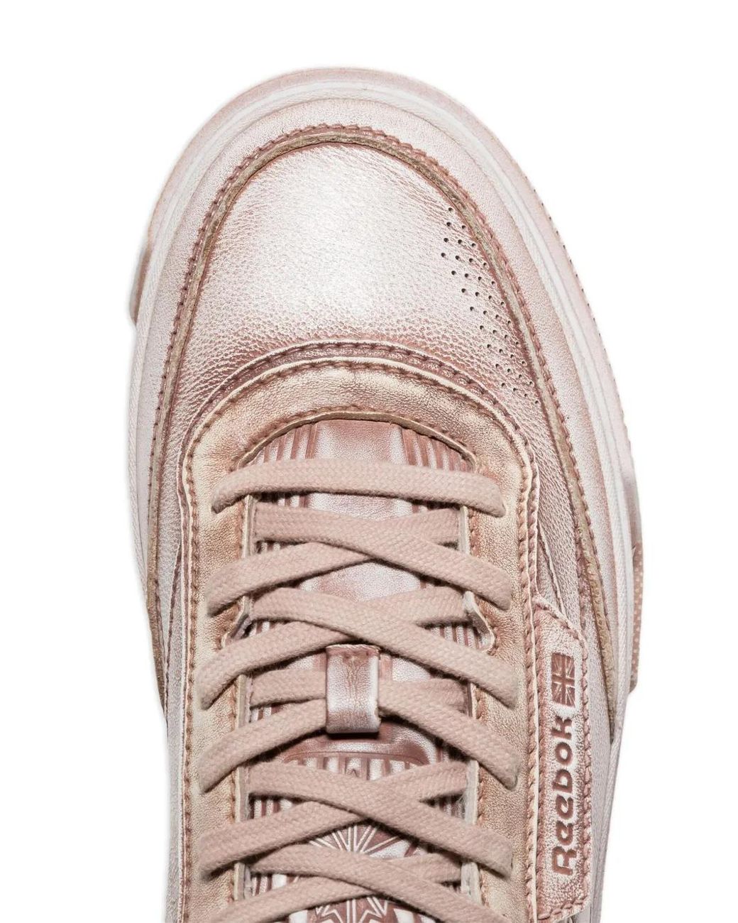 Reebok Pink Club C Leather Sneakers