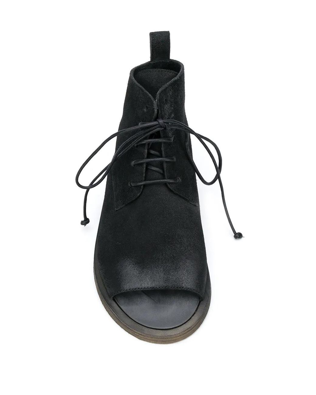 Marsèll Black Sandello Open-Toe Boots