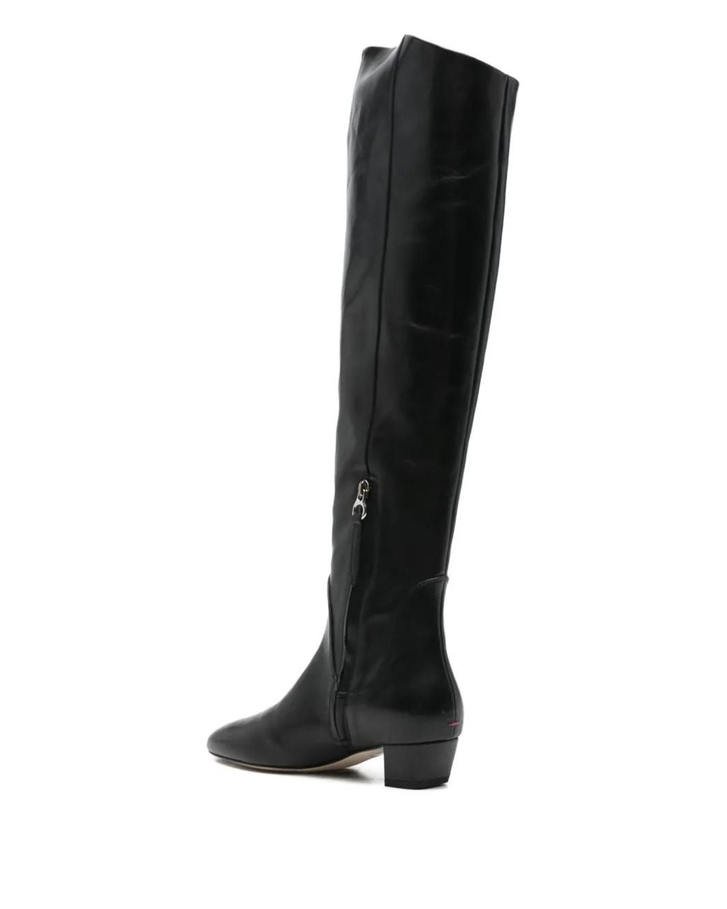 Aeyde Black 35Mm Yonda Leather Boots