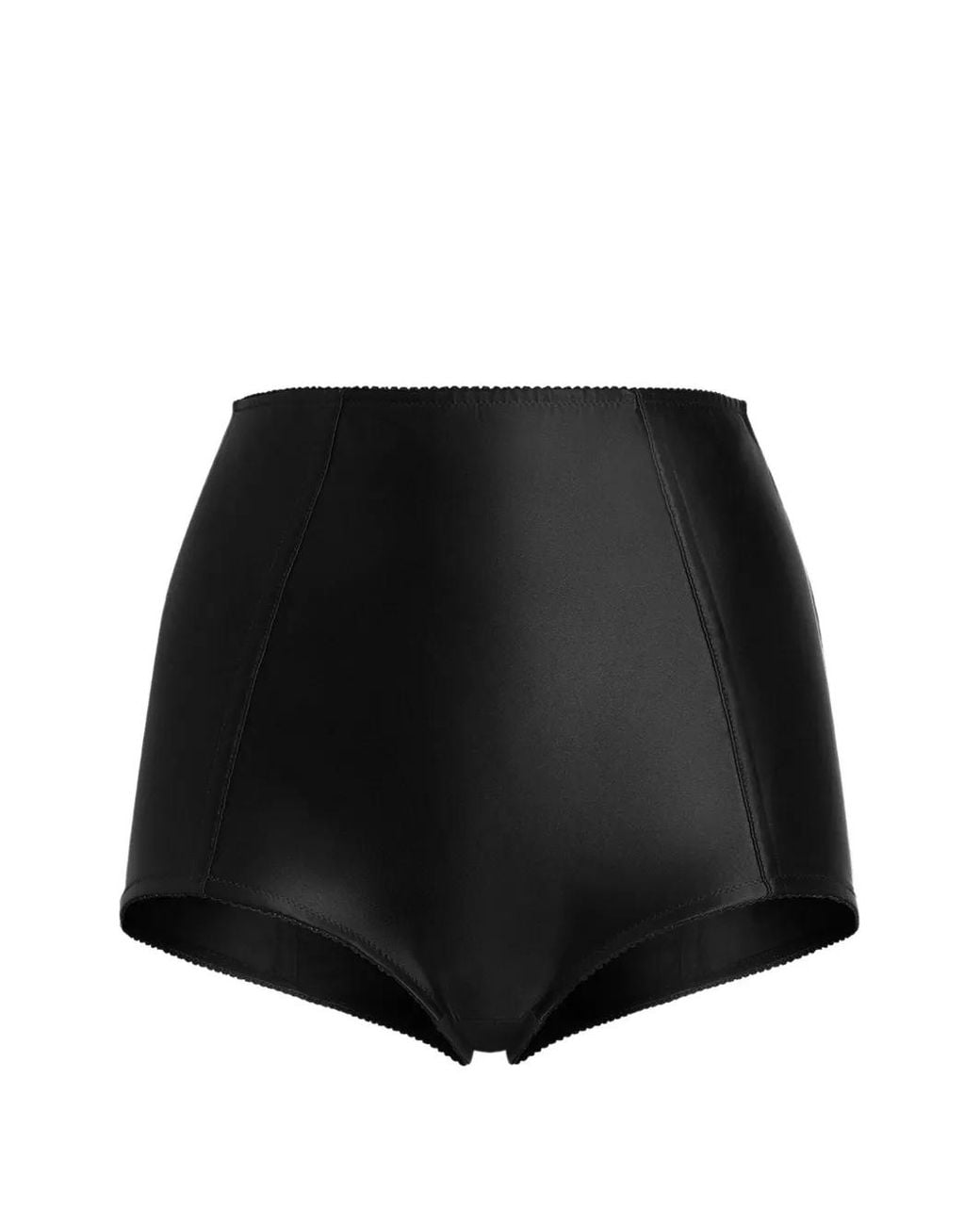 Dolce & Gabbana Black Satin Culottes Shorts