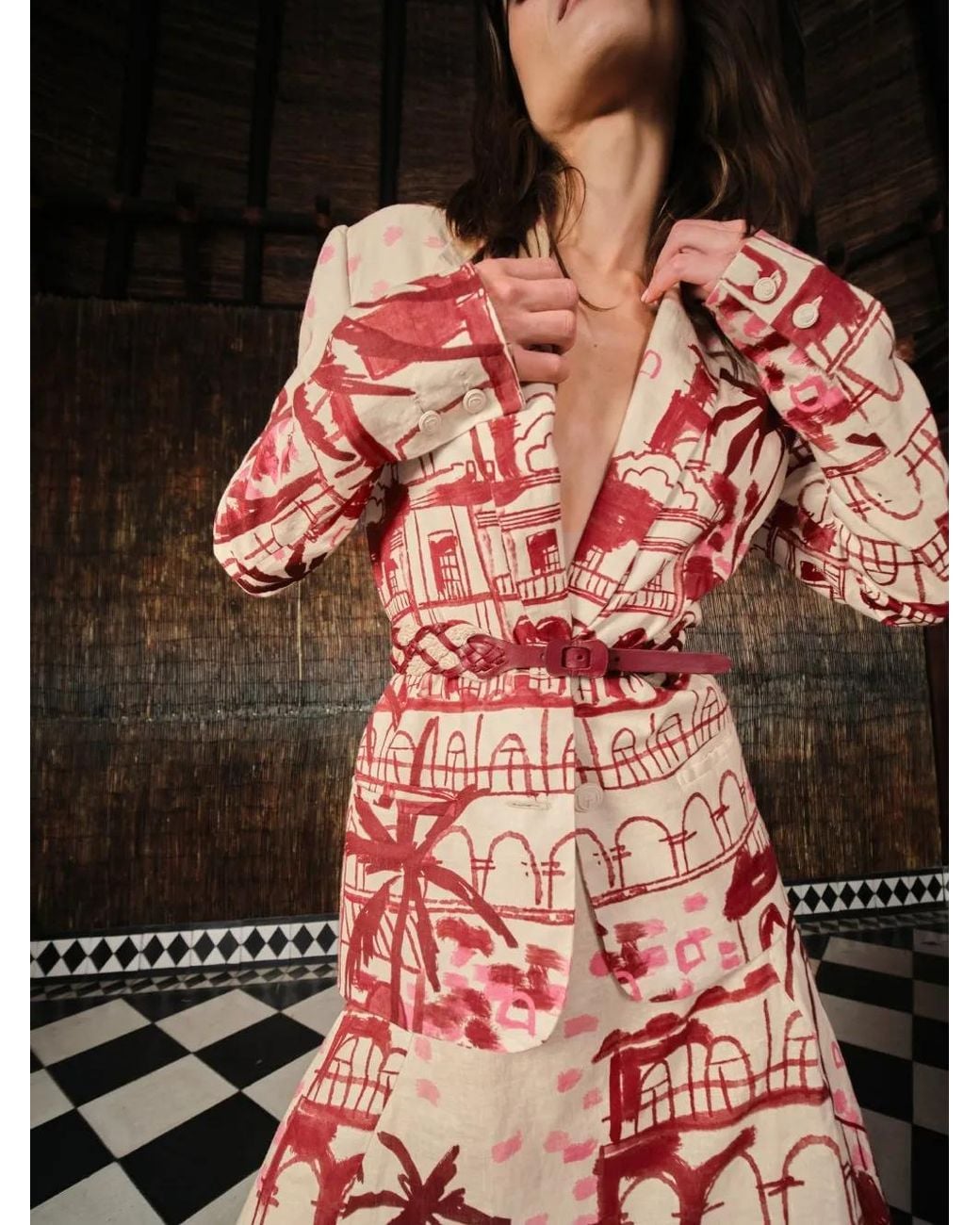 Falda midi Steps Of Joy Johanna Ortiz de color Multicolor