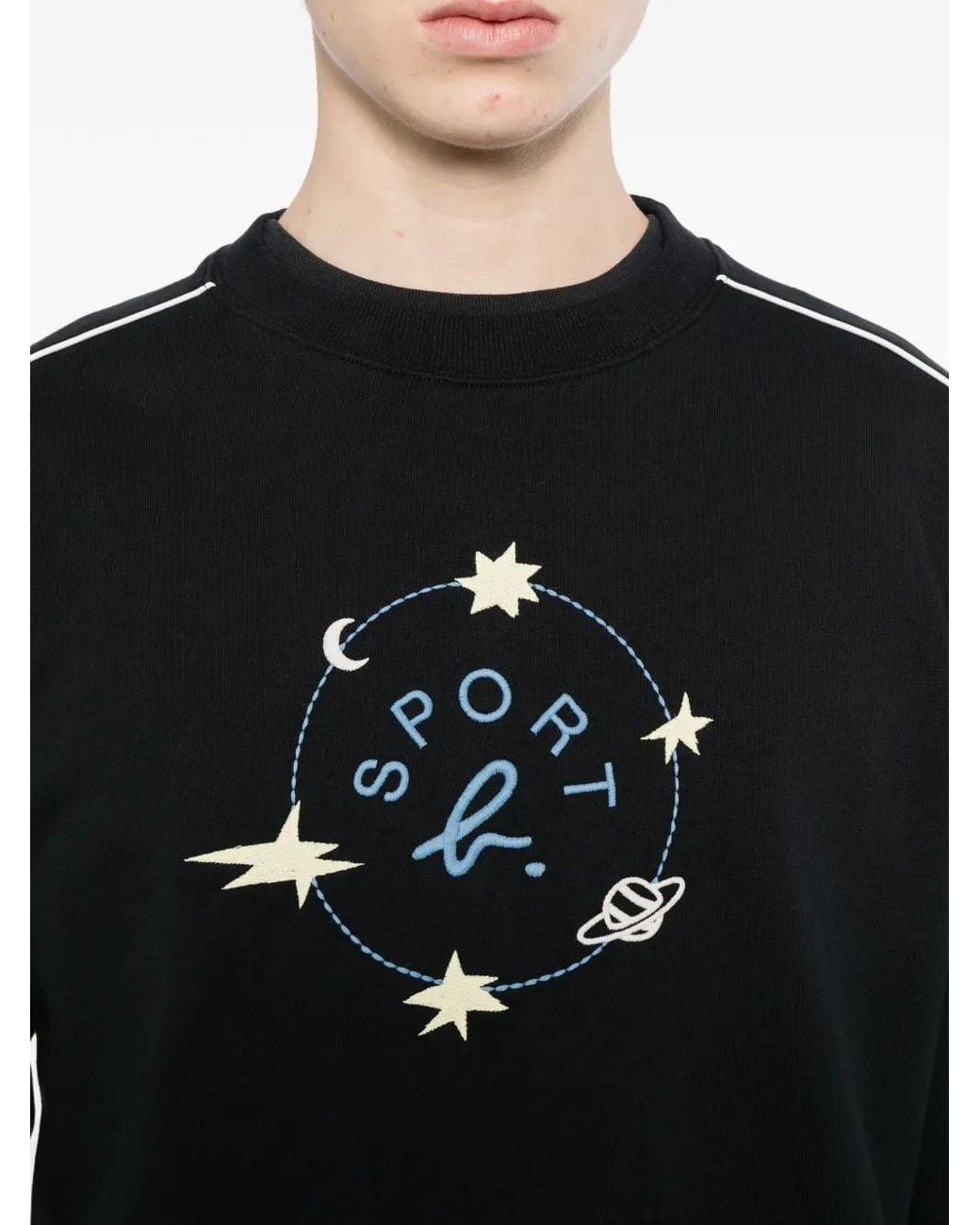 SPORT b. by agnès b. Black Logo Sweatshirt