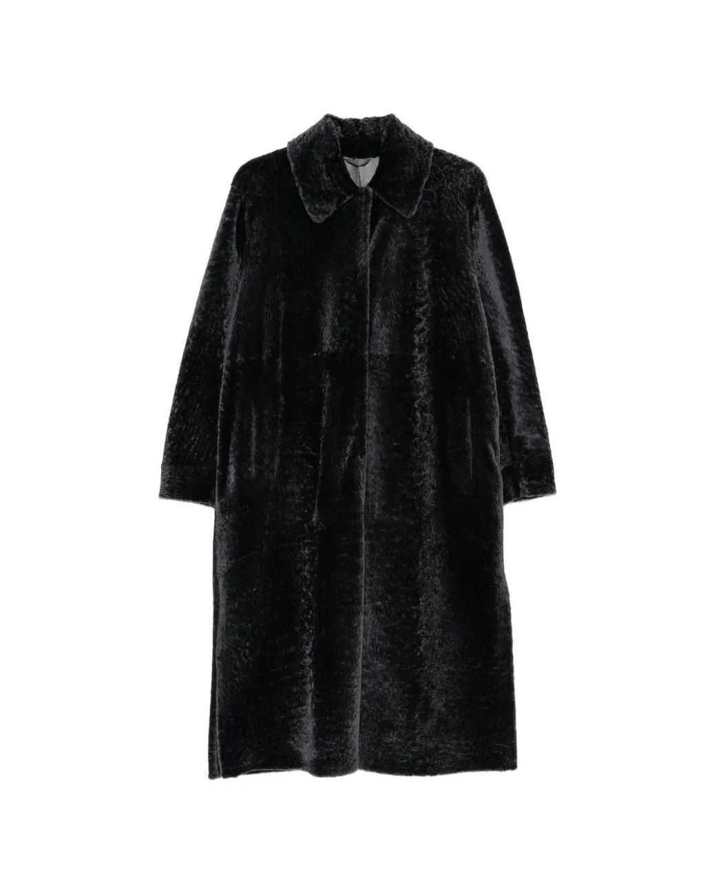 Manzoni 24 Black Long-Sleeves Coat