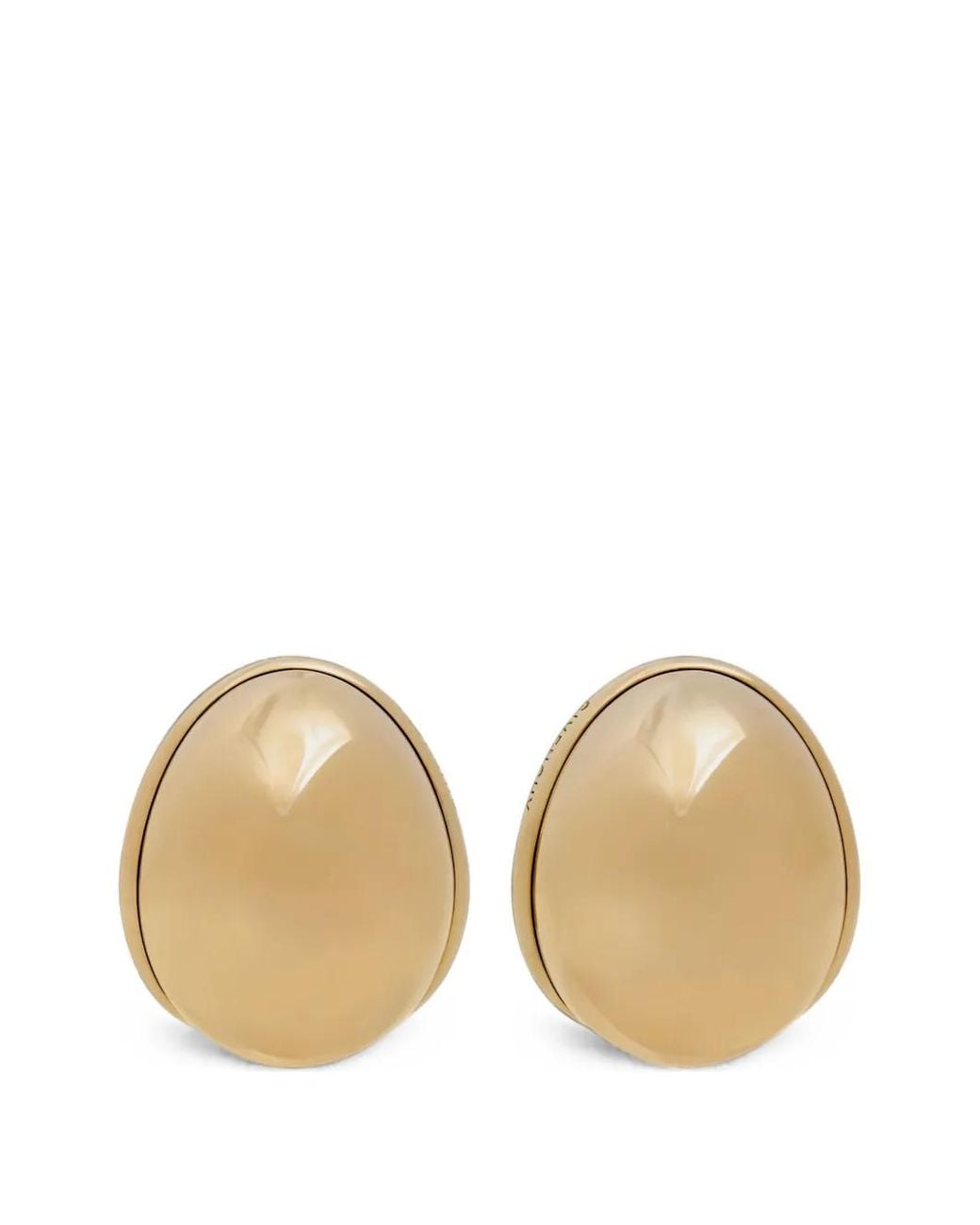 Pendientes Sculpt En Metal Givenchy de color Natural
