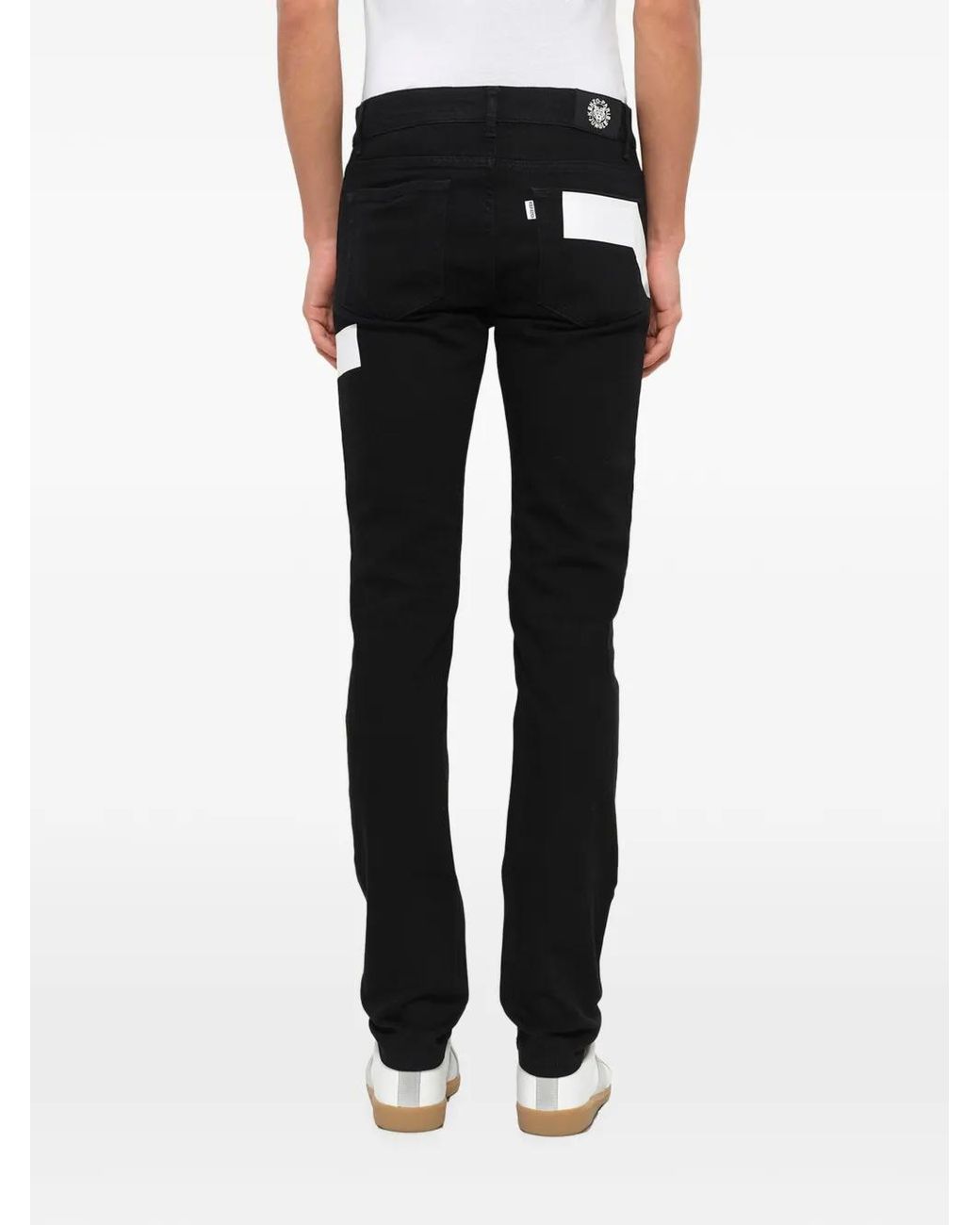 KENZO Black Graphic Tiger Jeans for men