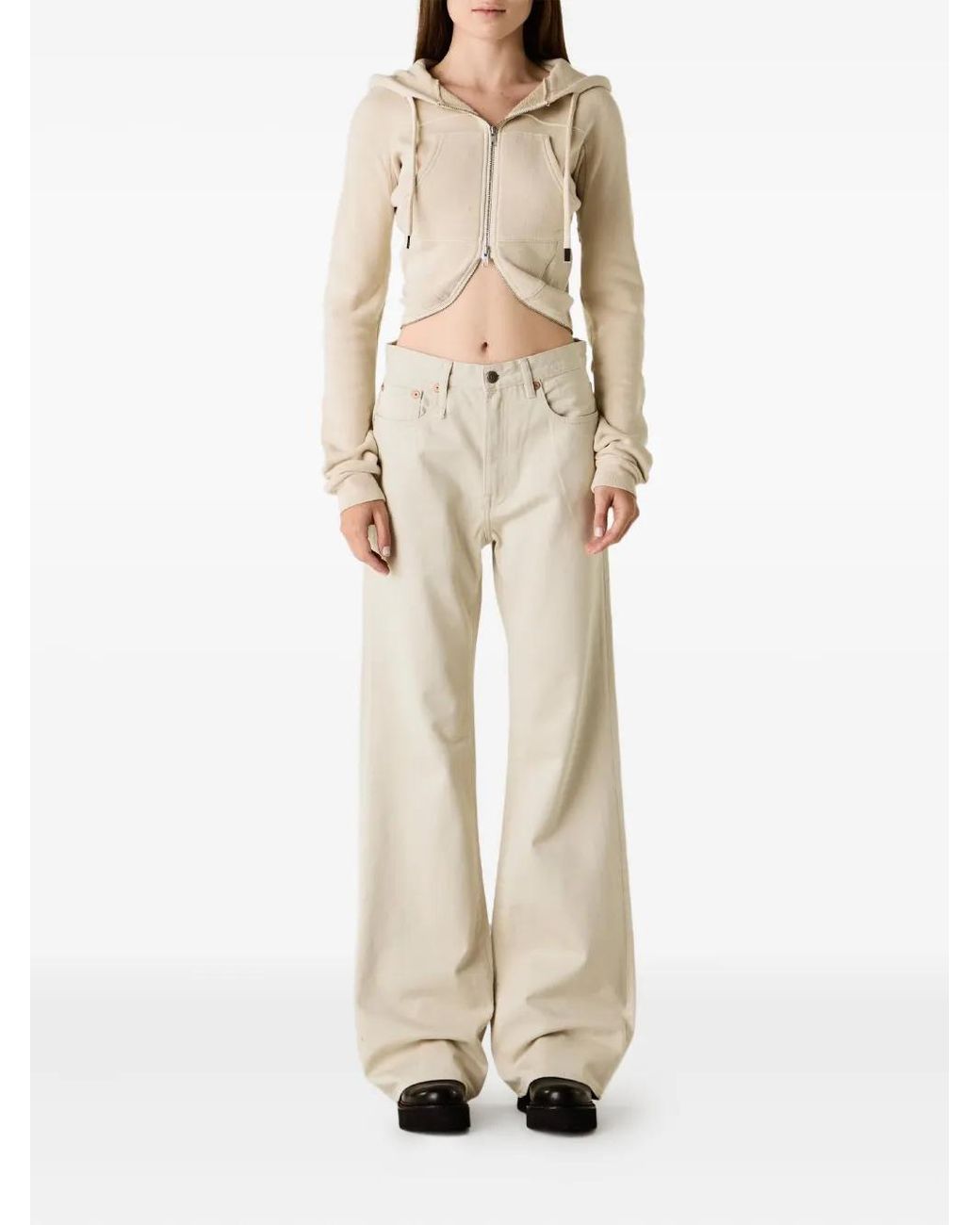 R13 White Jane Jeans