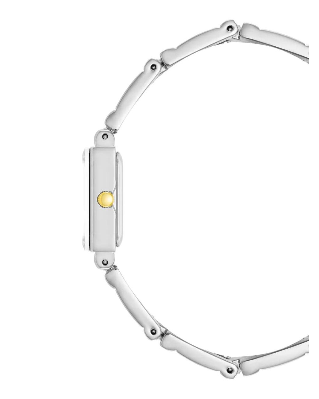 Anne Klein Metallic Rectangular-Case 16Mm Watch