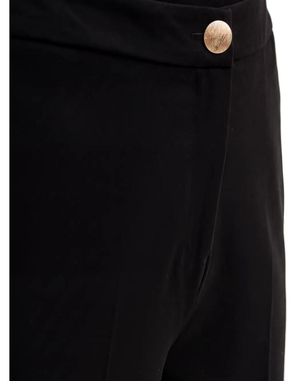 Morgan Black Button Trousers
