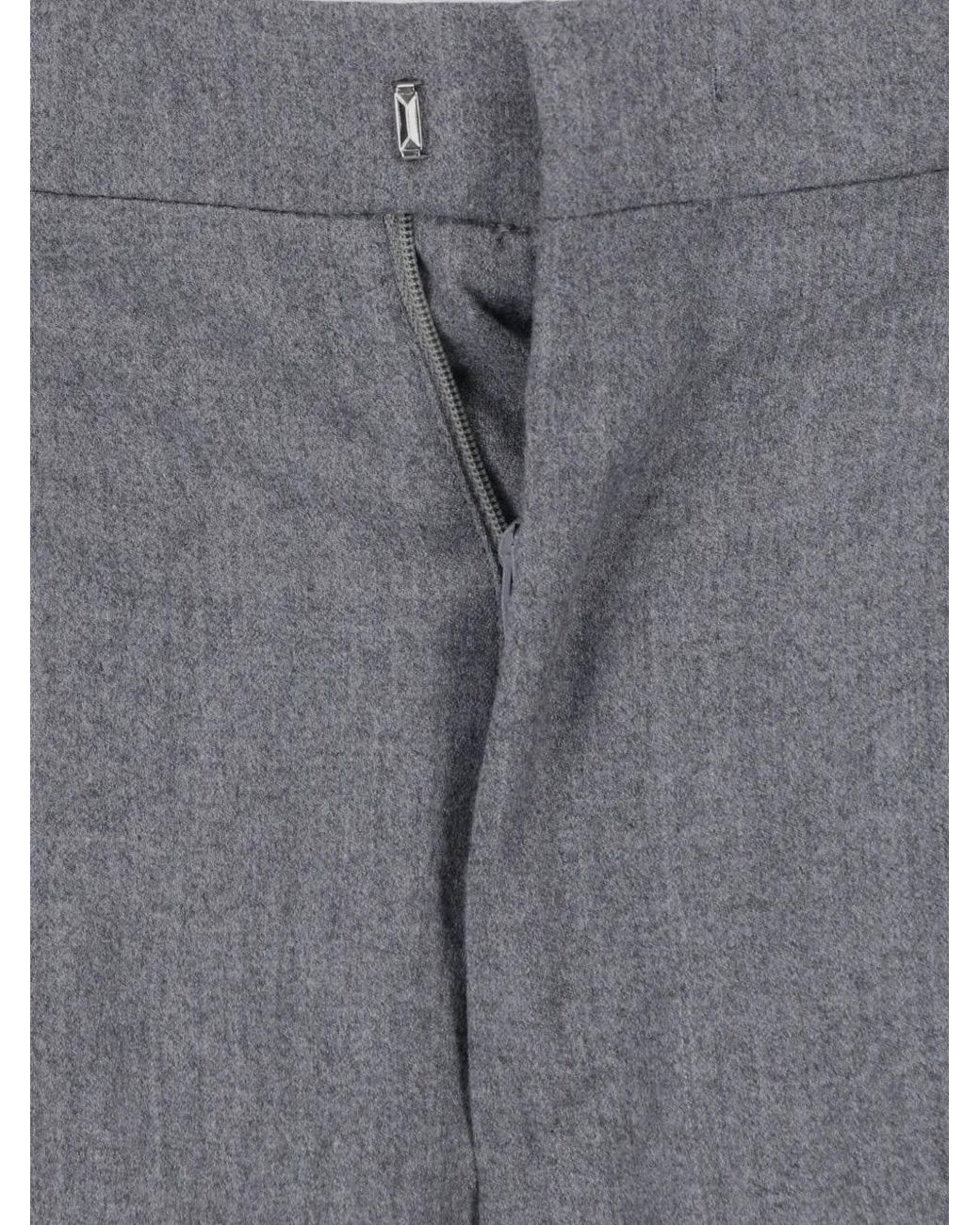 Tagliatore Gray Double-Breasted Buttoned Suit