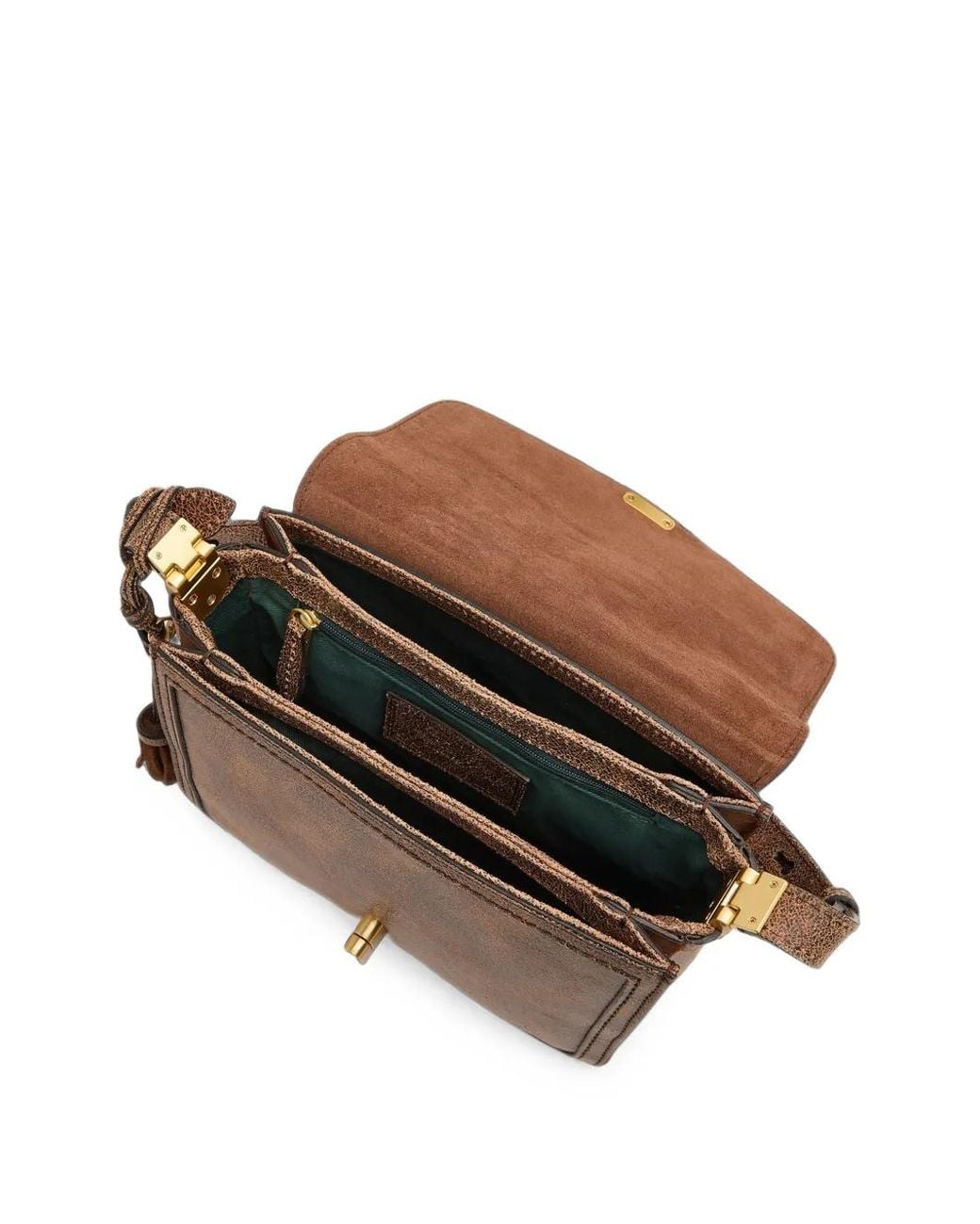 The Bridge Brown Tassel-Detail Logo-Plaque Cross Body Bag