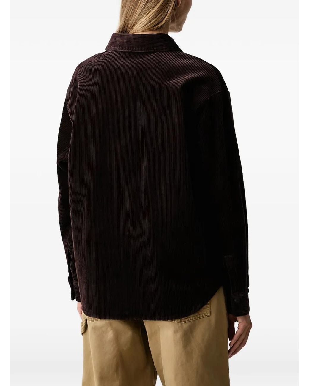 Marc O' Polo Black Corduroy Chest-Pocket Shirt