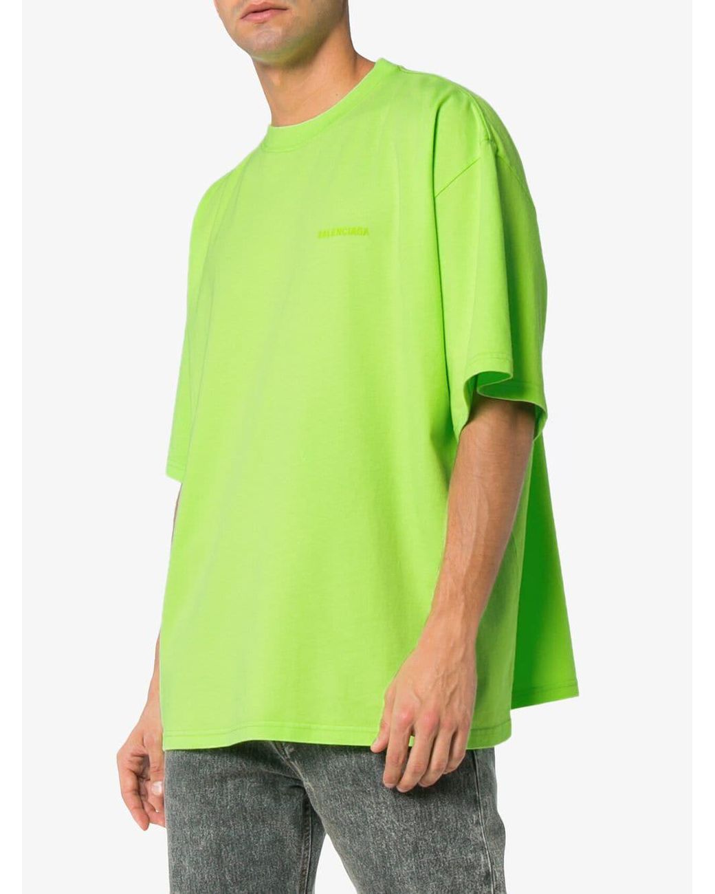 Camiseta oversize con estampado Ego Balenciaga de hombre de color Verde |  Lyst