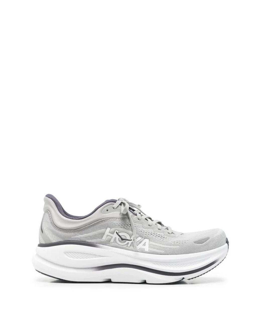 Hoka One One White Bondi 9 Sneakers