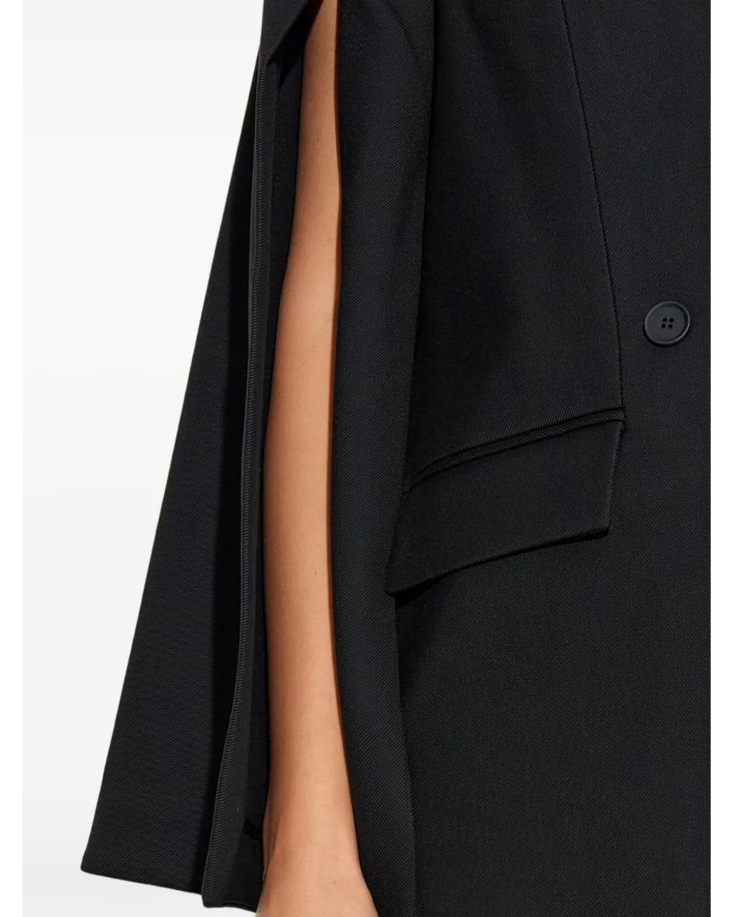 AllSaints Black Double-Breasted Blazer