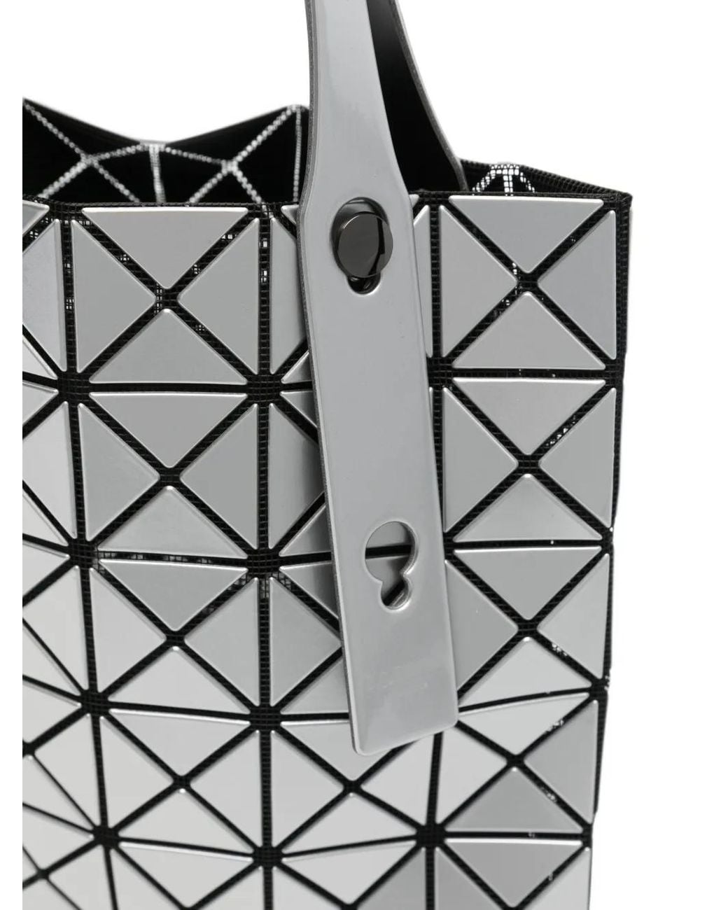 Issey Miyake White Prism Small Tote Bag