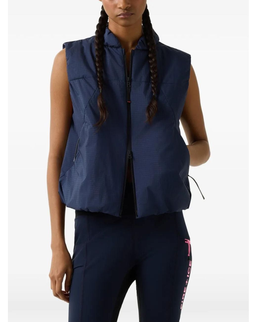 Bogner Fire + Ice Blue Kaila Hooded Gilet