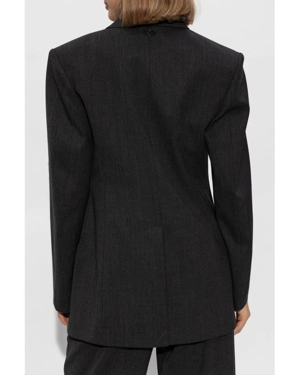 DIESEL Black G-Allant Double-Breasted Blazer