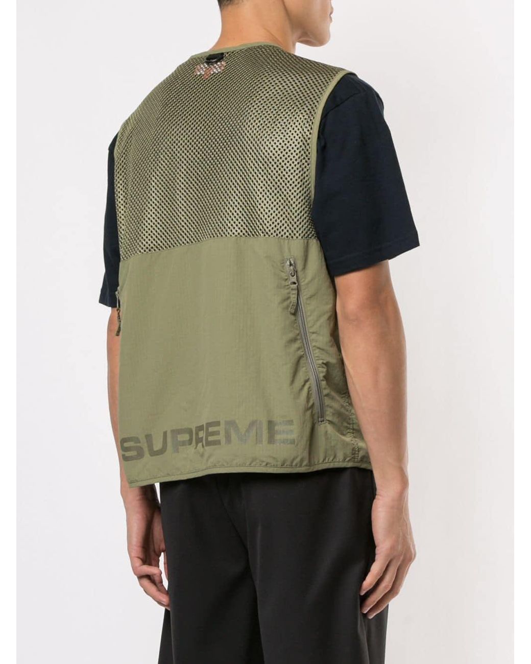 Supreme Mesh Cargo Vest in Green for Men | Lyst Canada