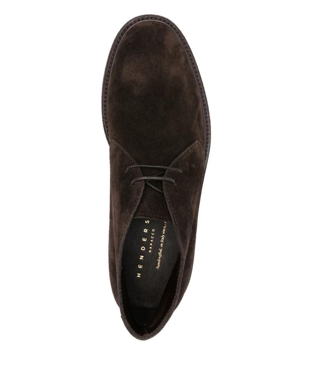 Henderson Black Suede Lace-Up Boots for men