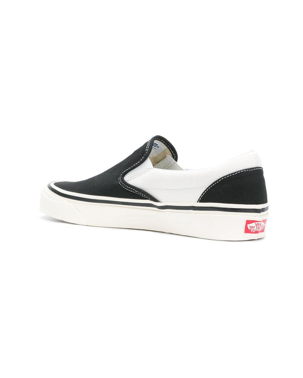 Vans Two-tone Slip On Sneakers in Black for Men | Lyst