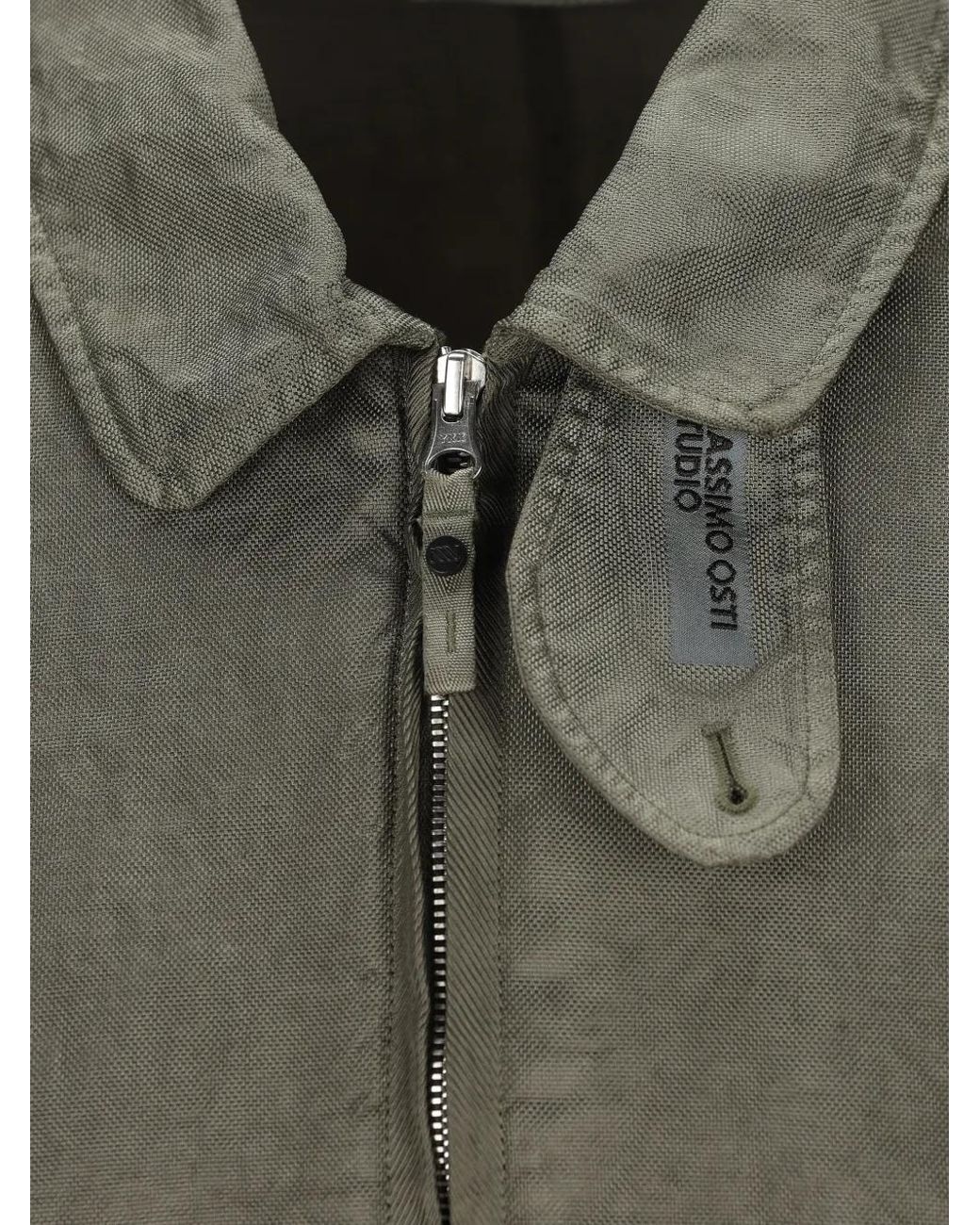 Massimo Osti Studio Green Veste Oversize À Col for men