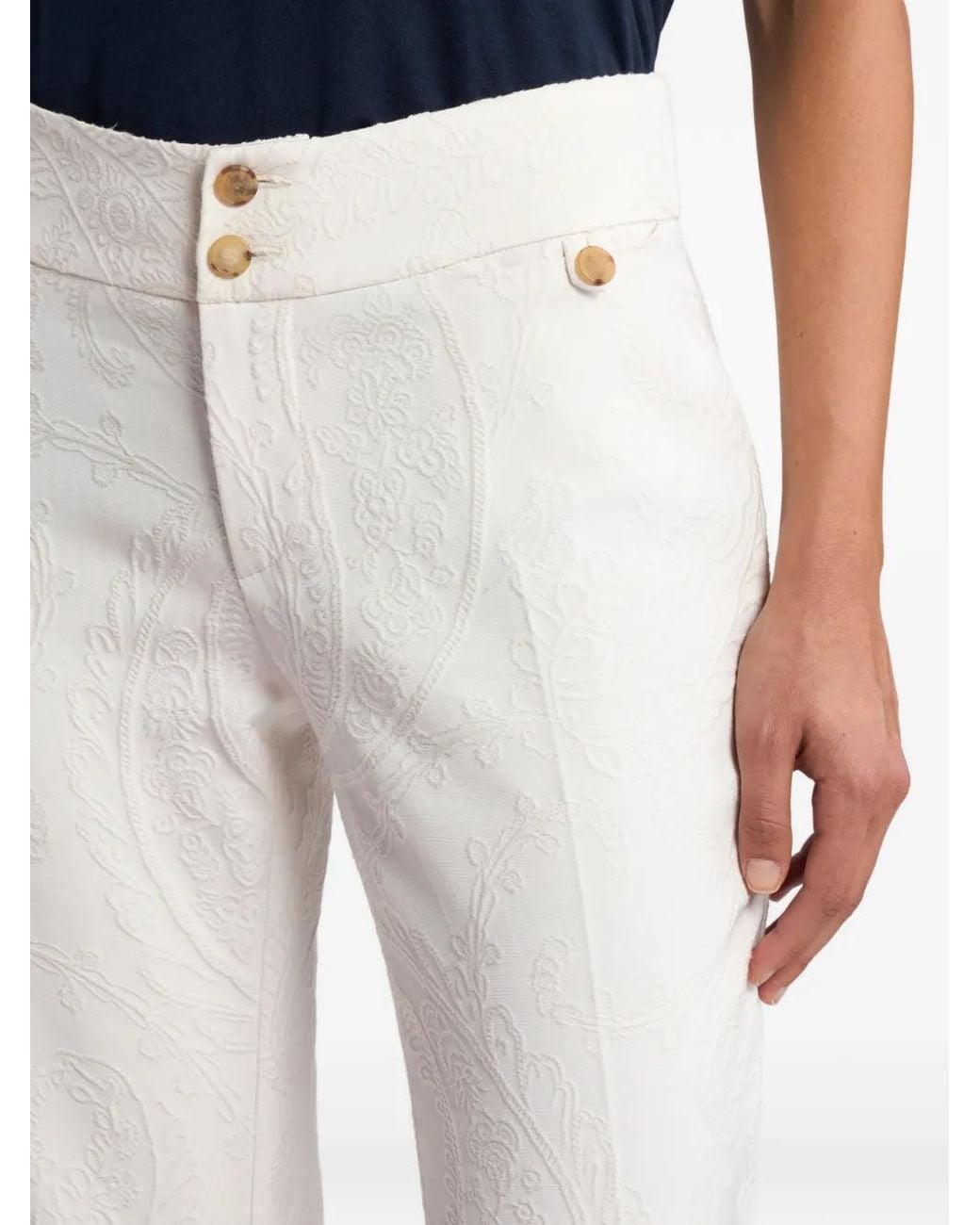 Etro Flared Broek in het White