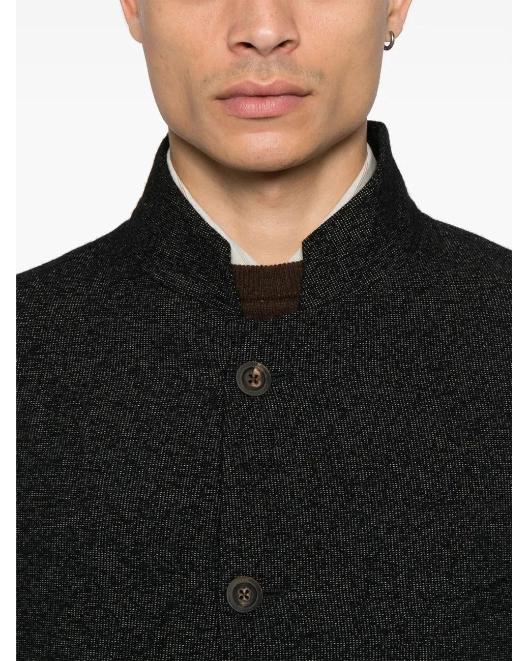 Forme D'expression Black Shrunken Jacket for men